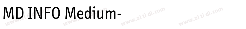 MD INFO Medium字体转换